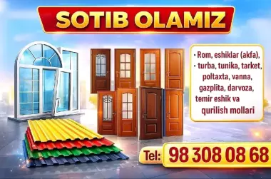 Eski rom va eshiklar sotb olamiz