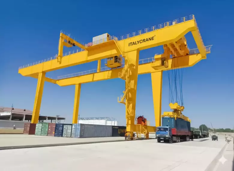 Мобильный козловой кран ITALYCRANE на резиновых шасси до 250 тонн