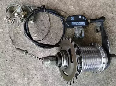 Трехступенчатая втулка Sachs Torpedo с ножным тормозом