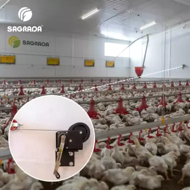 Настенная лебедка 1133 кг для птицеводства