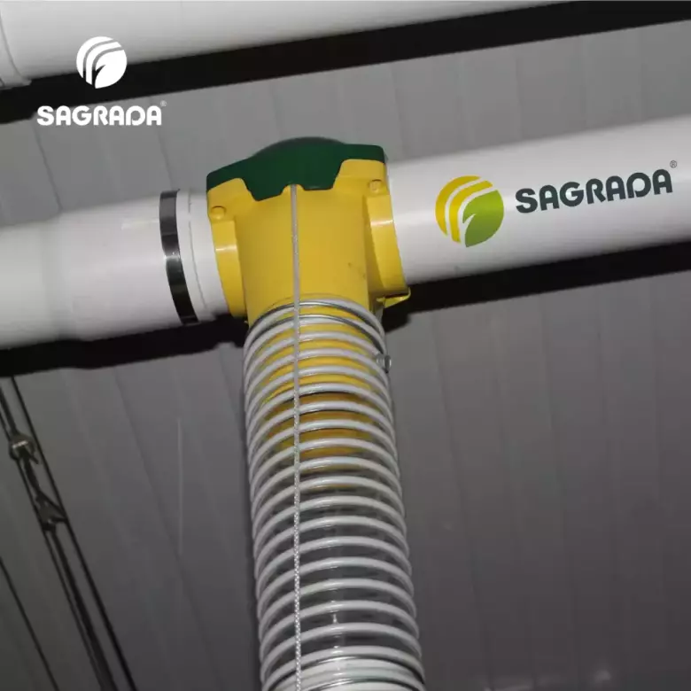 ТРОЙНИК FA90 для ссыпания корма в линию кормления