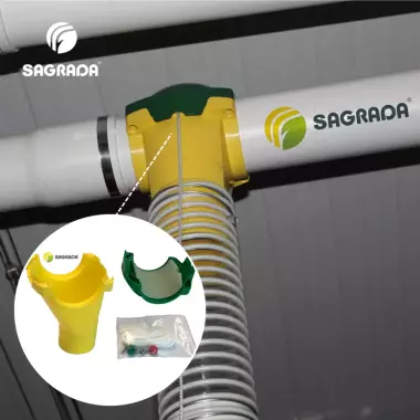 ТРОЙНИК FA90 для ссыпания корма в линию кормления