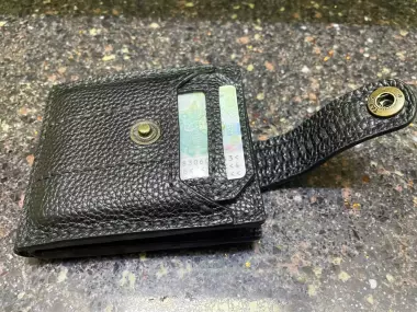 Кожанное портмоне, ручная работа.