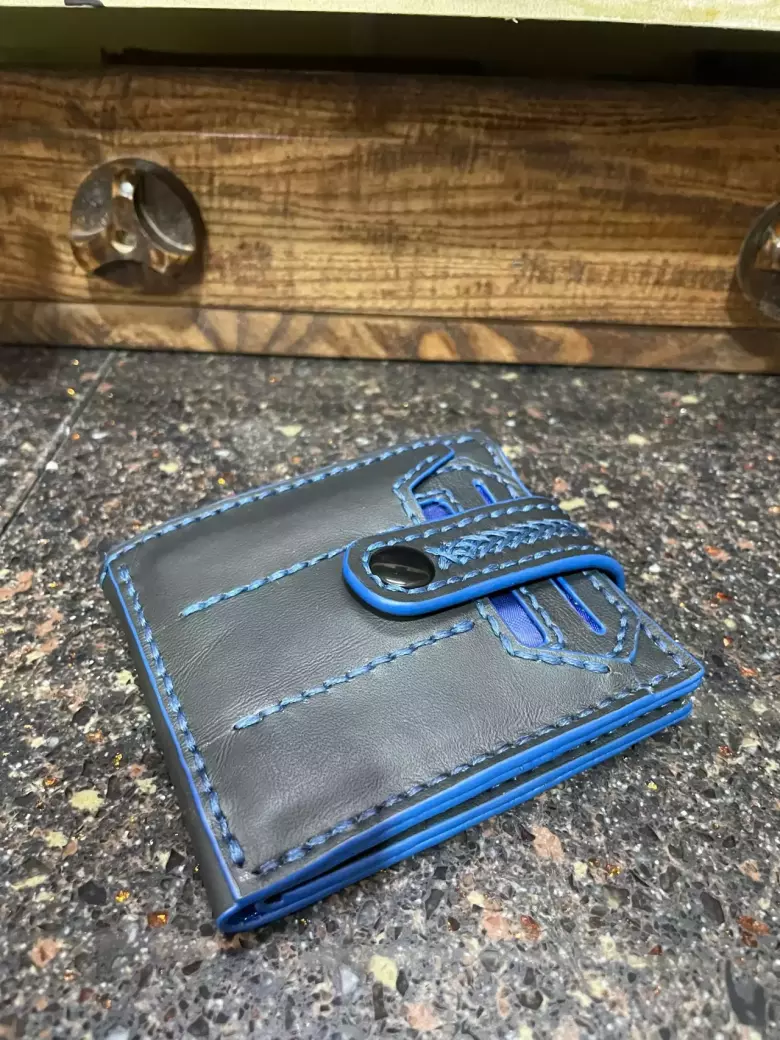 Кожанное портмоне, ручная работа.