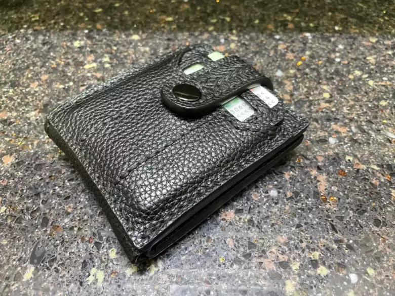 Кожанное портмоне, ручная работа.