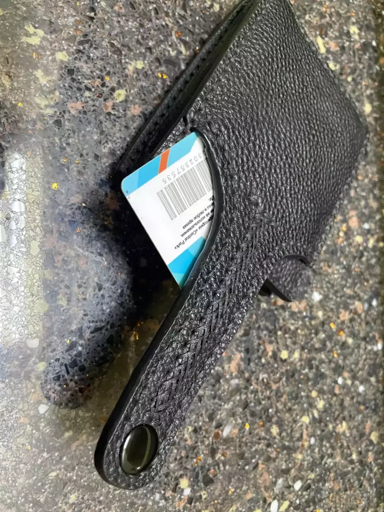 Кожанное портмоне, ручная работа.