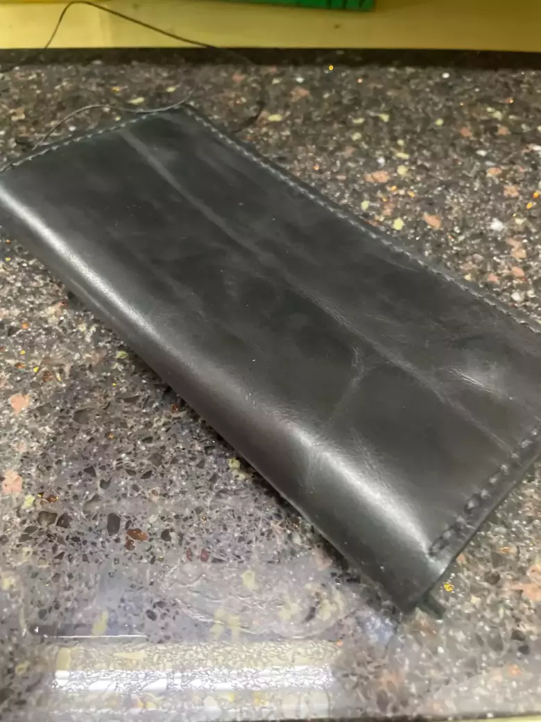 Кожанный лонгер, ручная работа.