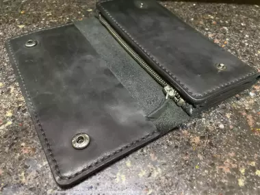 Кожанный лонгер, ручная работа.