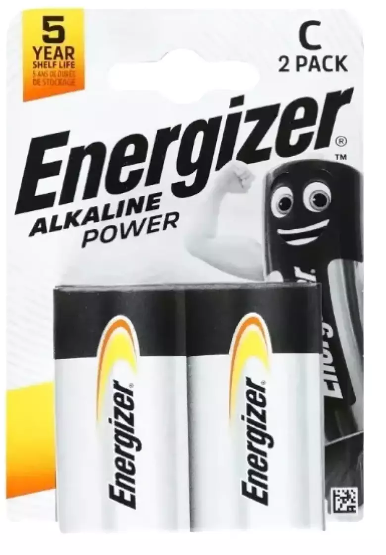 Батарейка C щелочная Energizer LR14-2BL Alkaline Power в блистере 2шт.