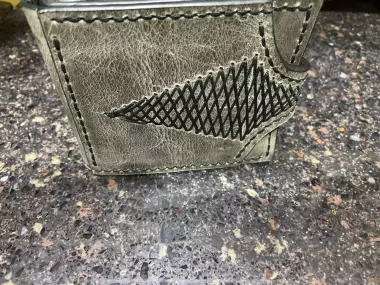 Кожанное портмоне, ручная работа.