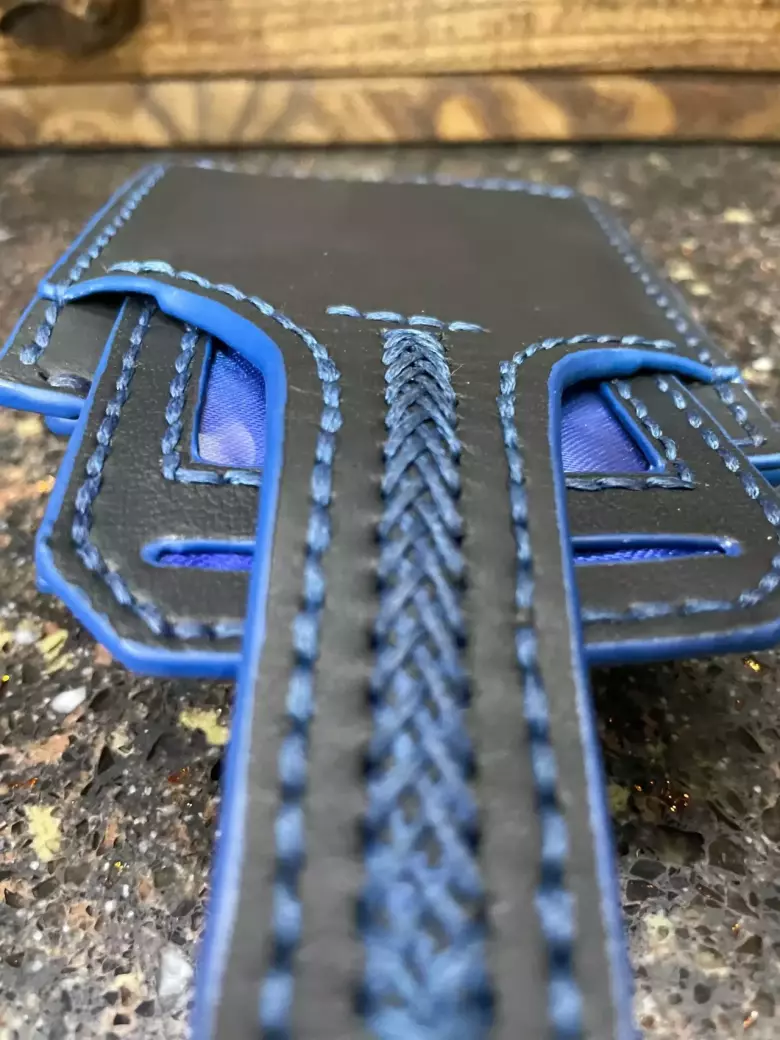 Кожанное портмоне, ручная работа.