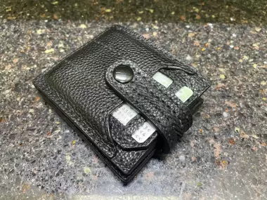 Кожанное портмоне, ручная работа.