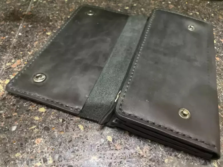 Кожанный лонгер, ручная работа.