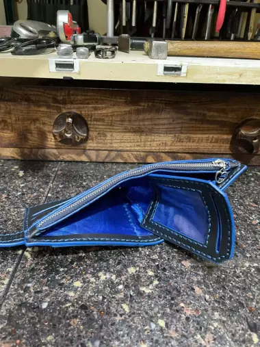 Кожанное портмоне, ручная работа.