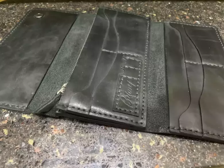 Кожанный лонгер, ручная работа.