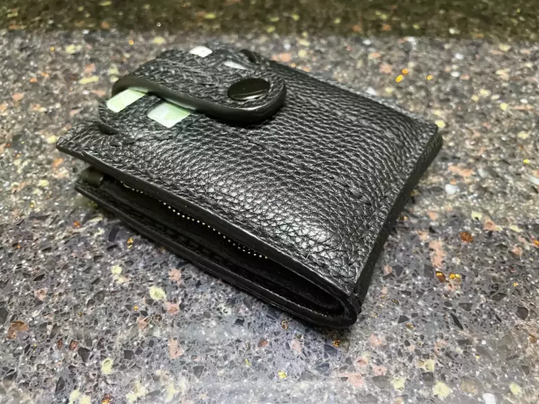 Кожанное портмоне, ручная работа.