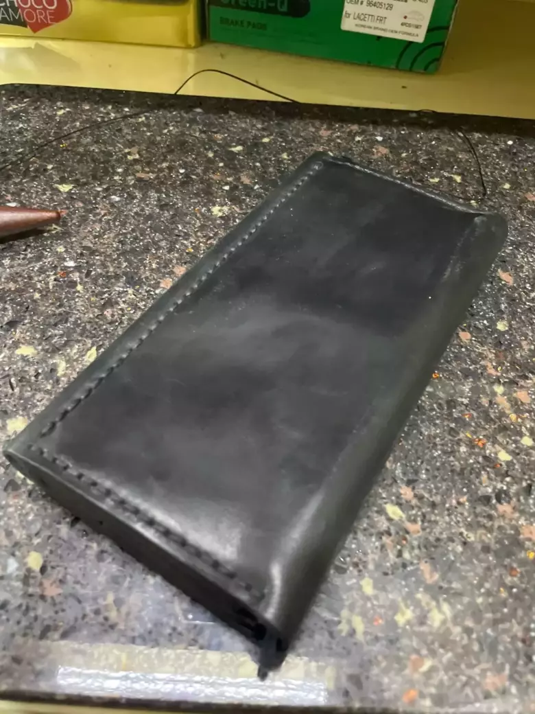 Кожанный лонгер, ручная работа.