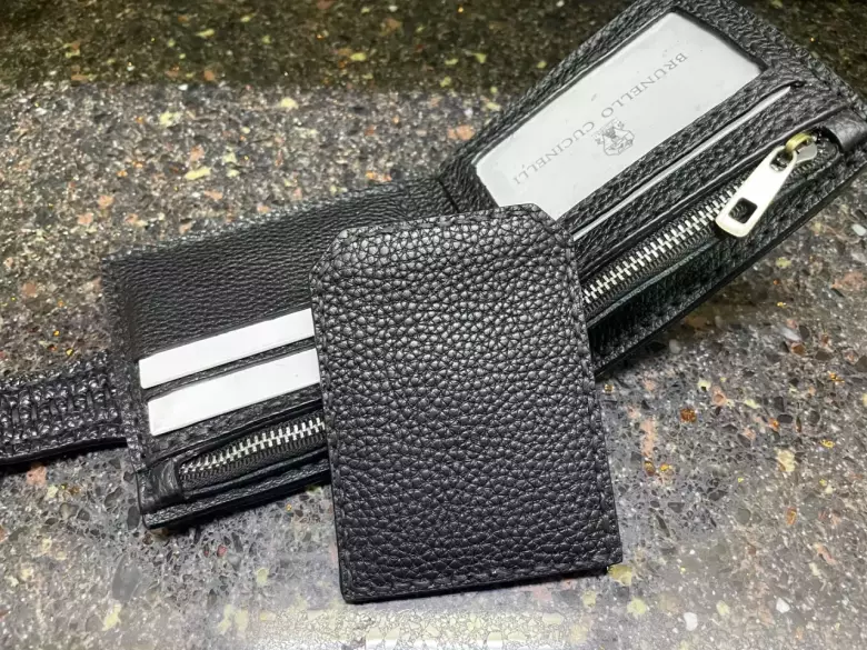 Кожанное портмоне, ручная работа.