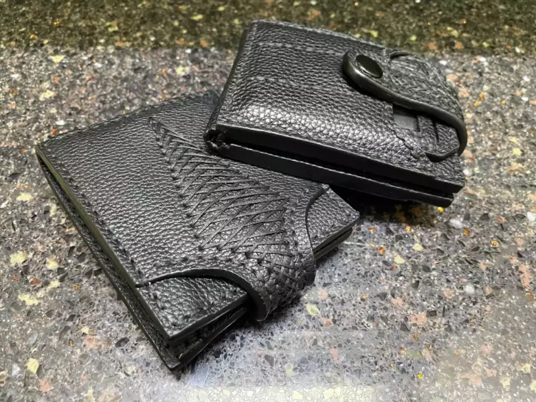 Кожанное портмоне, ручная работа.