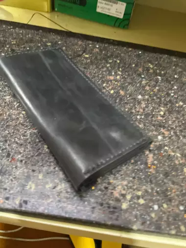 Кожанный лонгер, ручная работа.