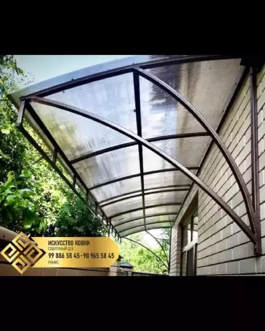 Навесы из Лексана и Профнастила