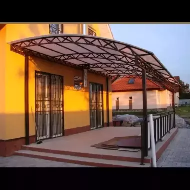 Навесы из Лексана и Профнастила