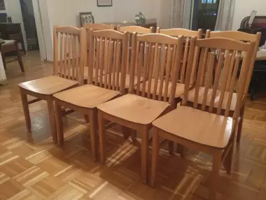 Стол и 6 стульев.Литва.