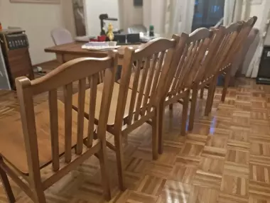 Стол и 6 стульев.Литва.
