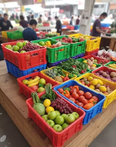 Пищевые пластиковые ящики