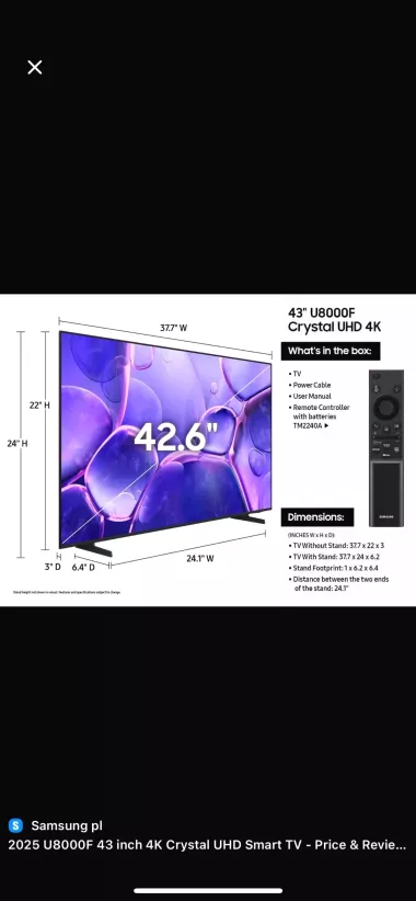 Samsung UE43DU8000UXUZ