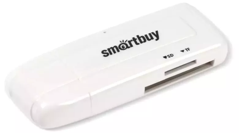 Картридер 705 Smartbuy, USB 3.0 SD/microSD, белый