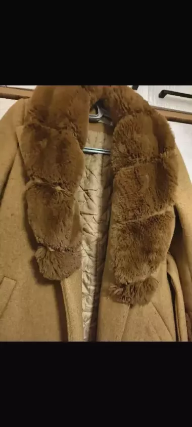 теплое пальто шерстяной