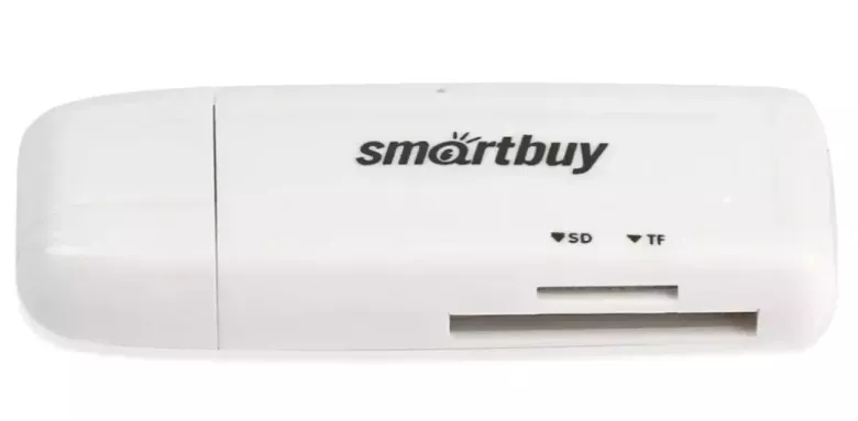 Картридер 705 Smartbuy, USB 3.0 SD/microSD, белый