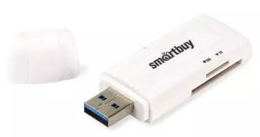 Картридер 705 Smartbuy, USB 3.0 SD/microSD, белый