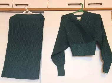 костюмы вязанные качество топ 2 цвета