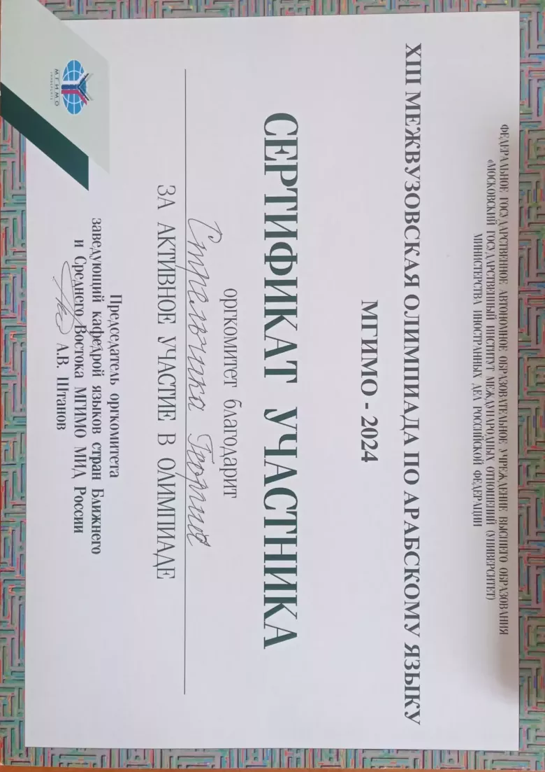 Литературный арабский язык