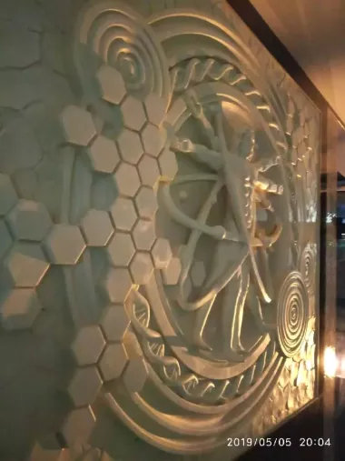 3д, скульптура на стене! Барельеф,роспись!