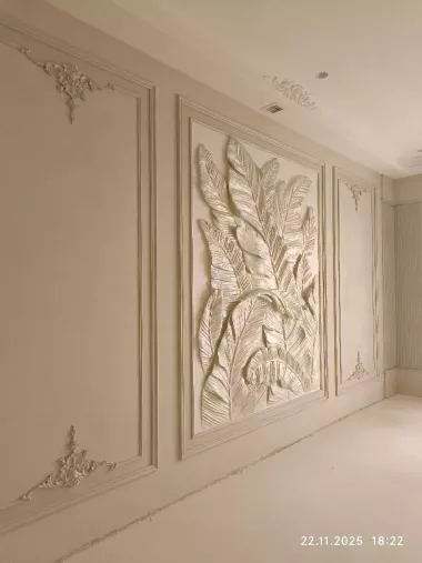 3д, скульптура на стене! Барельеф,роспись!