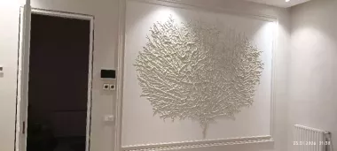 3д, скульптура на стене! Барельеф,роспись!