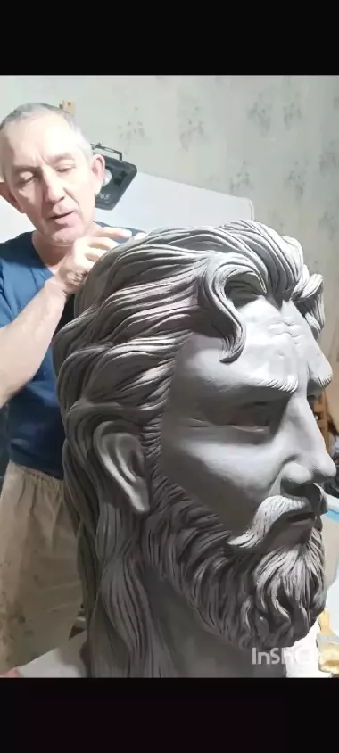 3д, скульптура на стене! Барельеф,роспись!