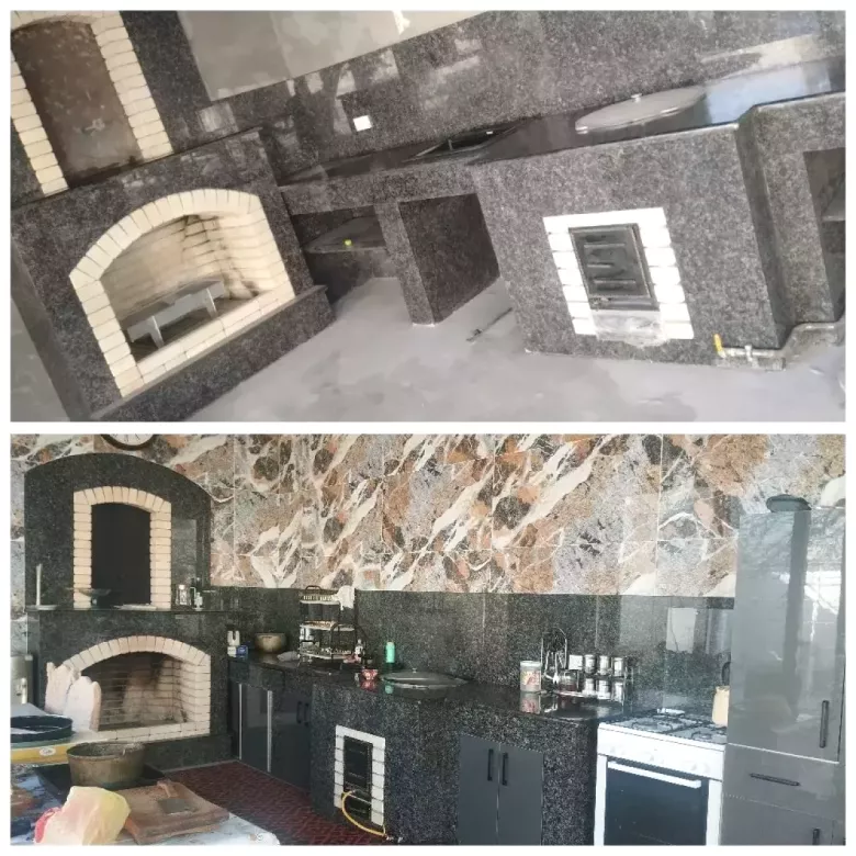 летняя кухня камины печи