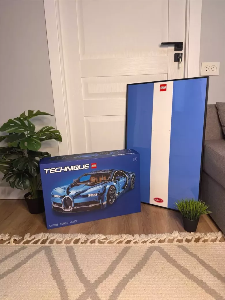 Bugatti Chiron — 4000 деталей | Премиум версия с рамкой