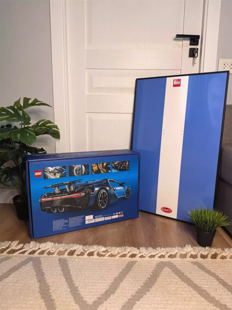 Bugatti Chiron — 4000 деталей | Премиум версия с рамкой