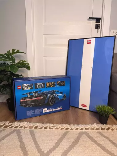 Bugatti Chiron — 4000 деталей | Премиум версия с рамкой