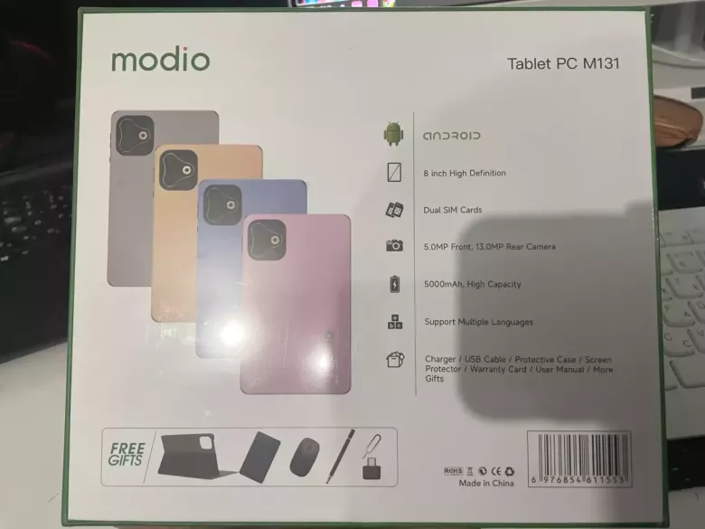 Планшет Modio M131 (8/512 ГБ) — Новый, Запечатанный + Подарки!