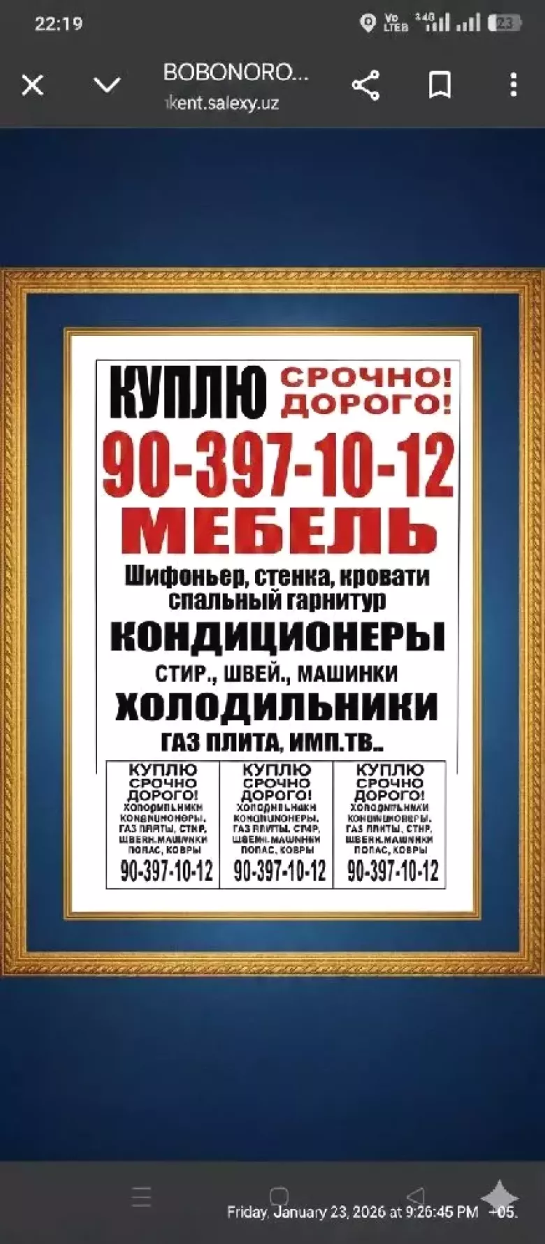 Toshkent buyicha olamiz