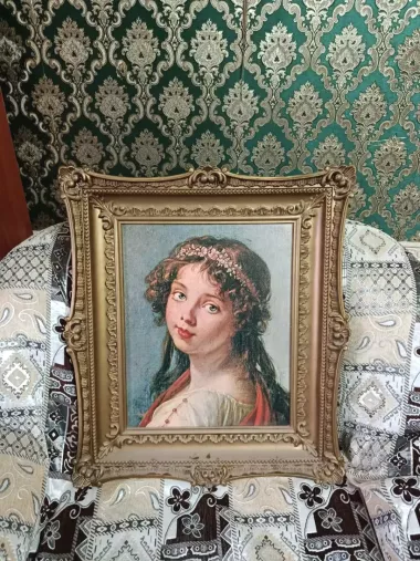 Картины в рамках совпласт СССР, 3 шт., декор/под свои работ