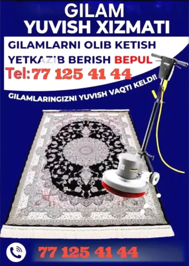 Gilam yuvish Mebel yuvish parda yuvish xizmati Toshkent shaxar buylab