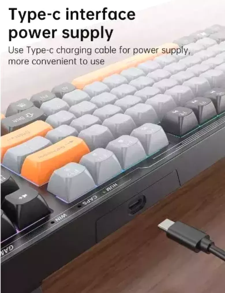 VK98 Проводная игровая клавиатура с RGB-подсветкой