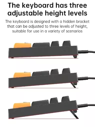 VK98 Проводная игровая клавиатура с RGB-подсветкой